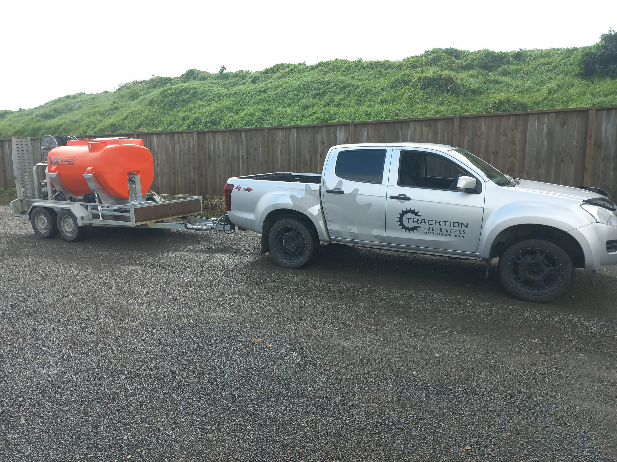 Hydroseeding — Tracktion Earthworks