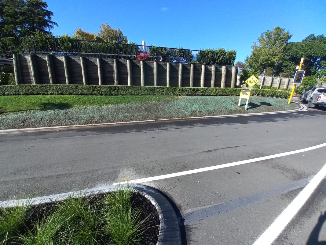 Hydroseeding project by Tracktion Earthworks